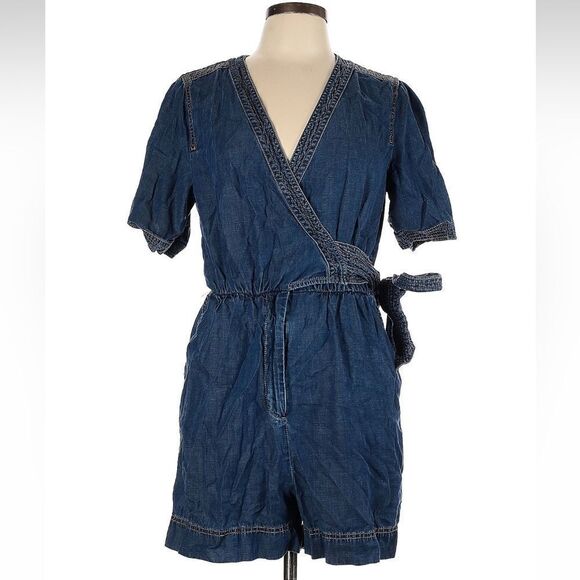 Pilcro & the Letterpress denim romper - Picture 2 of 5